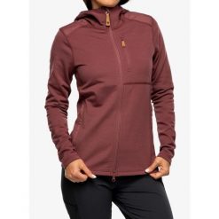 Bluza z kapturem damska Fjallraven Keb Fleece Hoodie. Fioletowe bluzy Fjällräven, m, bez wzorów, bez ramiączek, z kapturem. Za 816.99 zł.