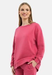 Bluza oversize B-PAOLA. Czerwone bluzy Volcano, s, bez wzorów, z bawełny, bez ramiączek, bez kaptura. Za 159.99 zł.