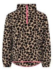 Zwillingsherz Bluza polarowa "Leo Classic" w kolorze beżowym rozmiar: S. Brązowe bluzy bez kaptura Zwillingsherz, s, bez wzorów, z polaru, bez kaptura. Za 136.13 zł.