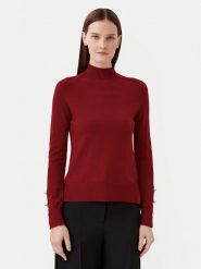 Motivi Golf M6716001042N Bordowy Regular Fit. Czerwone swetry Motivi, m, bez wzorów, z syntetyku, bez ramiączek. Za 199.99 zł.