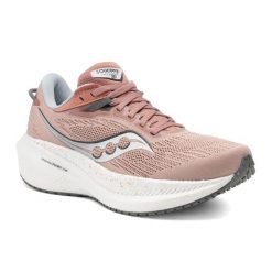 Buty do biegania damskie Saucony Triumph 21. Czerwone buty do biegania Saucony, bez wzorów, bez zapięcia, do biegania. Za 579.99 zł.