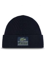 Lacoste Czapka RB1783 Granatowy. Niebieskie czapki zimowe Lacoste, bez wzorów, z materiału. Za 259.99 zł.