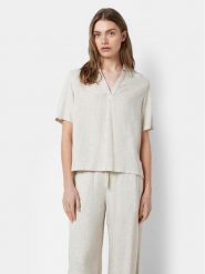 Noisy May Bluzka Leilani 27028730 Beżowy Regular Fit. Brązowe bluzki Noisy May, xs, bez wzorów, z wiskozy, bez kołnierzyka, bez ramiączek. Za 109.99 zł.