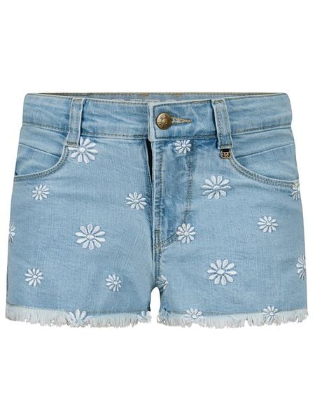 Retour Szorty dżinsowe "Lorient" w kolorze błękitnym rozmiar: 104. Niebieskie szorty Retour, z aplikacjami, ze skóry. Za 110.04 zł.