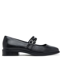 Baleriny Tamaris. Czarne baleriny Tamaris, bez wzorów, bez obcasa, bez zapięcia. Za 279.99 zł.