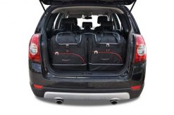 Torby Do Bagażnika Chevrolet Captiva 2006-2010 5Szt Kjust. Czarne torby podróżne KJUST, bez wzorów, z kauczuku. Za 1,512.00 zł.