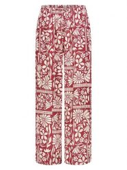 Eight2Nine Spodnie w kolorze czerwono-kremowym rozmiar: L. Czerwone spodnie materiałowe Eight2Nine, bez wzorów, z materiału. Za 82.99 zł.