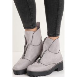Szare Botki September. Botki marki Born2be. Za 79.99 zł.