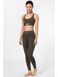 Super.natural Legginsy sportowe "High Rise" w kolorze khaki rozmiar: XL. Brązowe legginsy super.natural, bez wzorów, z wełny, sportowe. Za 152.99 zł.