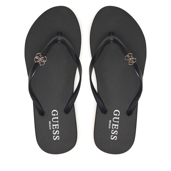 Japonki Guess. Czarne japonki Guess, z aplikacjami. Za 99.99 zł.