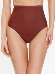 Triumph Stringi Shape Smart 10209535 Brązowy. Brązowe stringi Triumph, bez wzorów, z syntetyku. Za 72.00 zł.