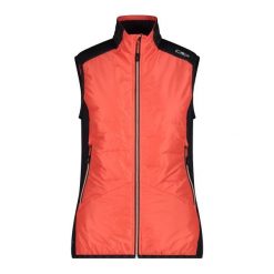 Damska kurtka bez rękawów CMP. Czerwone kurtki narciarskie CMP, na zimę, bez wzorów, z puchu, bez kaptura, narciarskie. Za 428.25 zł.