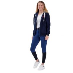 Bluza jeździecka z zamkiem błyskawicznym Gaze Jedy. Niebieskie bluzy z kapturem GAZE, xl, bez wzorów, z polaru, z kapturem, do jazdy konnej. Za 495.80 zł.