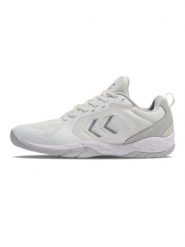 Buty halowe Hummel Speed Court. Białe buty treningowe Hummel, bez wzorów, z gumy, bez zapięcia, do koszykówki. Za 375.50 zł.