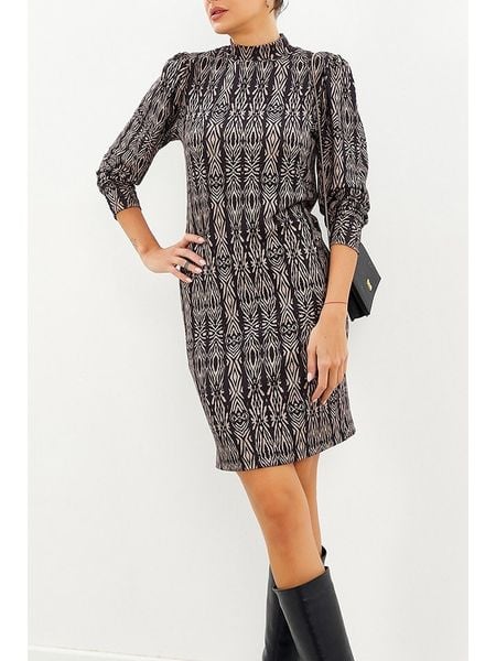 LA Angels Sukienka w kolorze czarno-szarym rozmiar: S. Czarne sukienki LA Angels, s, bez wzorów, bez kołnierzyka, bez ramiączek, mini. Za 164.45 zł.