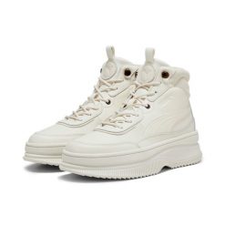 Buty Sportowe Damskie Puma Mayra Frosted. Białe buty sportowe lifestyle Puma, bez wzorów, z materiału, bez zapięcia, trekkingowe. Za 593.00 zł.