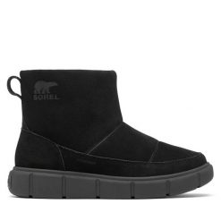 Śniegowce Sorel. Czarne śniegowce Sorel, bez wzorów, bez zapięcia. Za 629.99 zł.