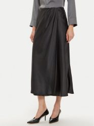 Guess Spódnica midi Anastasia W4BD56 WGIG2 Czarny Regular Fit. Czarne spódnice Guess, s, z aplikacjami, z syntetyku, midi. Za 269.99 zł.