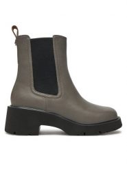 Camper Sztyblety Milah K400575-017 Szary. Szare botki Camper, bez wzorów, ze skóry, bez obcasa, na płaskiej podeszwie, bez zapięcia. Za 639.99 zł.