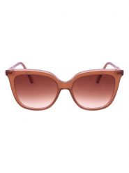 Longchamp Damskie okulary przeciwsłoneczne w kolorze jasnobrązowym rozmiar: 53. Brązowe okulary przeciwsłoneczne Longchamp, bez wzorów, z tworzywa sztucznego, szklane. Za 239.95 zł.