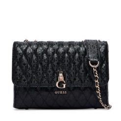 Torebka Guess. Czarne kopertówki Guess, z aplikacjami, wizytowe, bez dodatków. Za 584.99 zł.