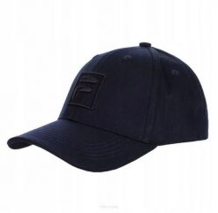 Czapka tenisowa Fila Cap Forze granatowa. Niebieskie czapki z daszkiem Fila, bez wzorów, z bawełny, eleganckie. Za 69.00 zł.
