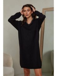 Joséfine Sukienka "Ibrany" w kolorze czarnym rozmiar: S. Czarne sukienki Joséfine, s, bez wzorów, z kaszmiru, bez kołnierzyka, bez ramiączek, midi. Za 152.99 zł.