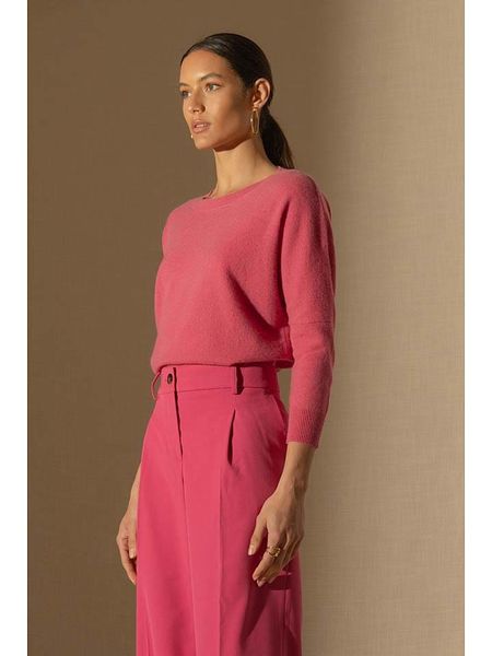 Perfect Cashmere Kaszmirowy sweter "Molly" w kolorze różowym rozmiar: L. Różowe swetry Perfect Cashmere, l, bez wzorów, z kaszmiru, bez ramiączek. Za 409.45 zł.