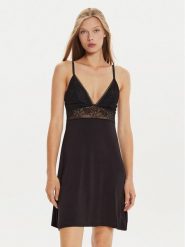 Tommy Hilfiger Koszula nocna UW0UW05566 Czarny. Czarne koszule nocne Tommy Hilfiger, xs, bez wzorów, bez ramiączek. Za 329.99 zł.