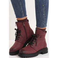Bordowe Traperki No Fear. Traperki marki Born2be. Za 64.99 zł.