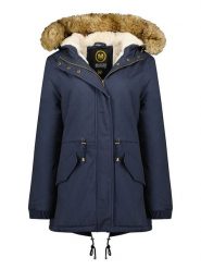 Maison Montaigne Parka "Ampumai" w kolorze granatowym rozmiar: XL. Niebieskie płaszcze Maison Montaigne, xl, bez wzorów, bez kaptura. Za 224.52 zł.