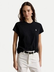 Polo Ralph Lauren T-Shirt 211B14605033 Czarny Regular Fit. Czarne t-shirty Polo Ralph Lauren, l, bez wzorów, bez kołnierzyka, bez ramiączek. Za 399.99 zł.