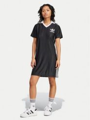 Adidas Sukienka codzienna adicolor 3-Stripes IX5510 Czarny Loose Fit. Czarne sukienki adidas, na co dzień, s, bez wzorów, z syntetyku, bez kołnierzyka, bez ramiączek, proste. Za 139.99 zł.