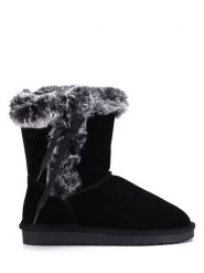 Gooce Skórzane kozaki zimowe "Alissa" w kolorze czarnym rozmiar: 40. Czarne kozaki Gooce, na zimę, bez wzorów, ze skóry, eleganckie, bez obcasa, bez zapięcia. Za 304.95 zł.