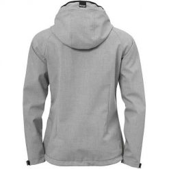 Kurtka damska Kempa Core 2.0 Softshell Caution. Szare kurtki przejściowe sportowe Kempa, bez wzorów, z materiału, z kapturem, na fitness i siłownię. W wyprzedaży za 333.00 zł.