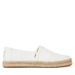 Espadryle Toms. Białe espadryle TOMS, bez wzorów, bez obcasa. Za 259.99 zł.