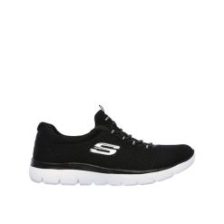 Buty na co dzień damskie SKECHERS SUMMITS wsuwane. Czarne buty treningowe Skechers, bez wzorów, bez zapięcia. Za 226.00 zł.