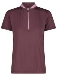 CMP Koszulka kolarska w kolorze bordowym rozmiar: 34. Czerwone t-shirty sportowe CMP, bez wzorów, z materiału, bez ramiączek, rowerowe. Za 91.10 zł.