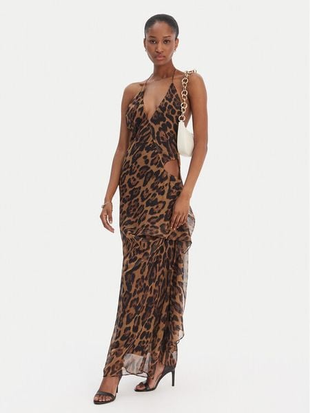 Bardot Sukienka koktajlowa Cyrel 59760DB1 Brązowy Regular Fit. Brązowe sukienki Bardot, bez wzorów, z syntetyku, wizytowe, bez kołnierzyka, bez ramiączek. Za 639.99 zł.