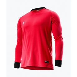 Bluza bramkarska do piłki nożnej T1tan. Czerwone bluzy T1TAN, xs, bez wzorów, bez kaptura, do piłki nożnej. Za 199.99 zł.