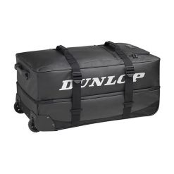 Torba podróżna na kółkach Dunlop Pro Wheelie Bag. Czarne torby podróżne Dunlop, bez wzorów. Za 829.99 zł.