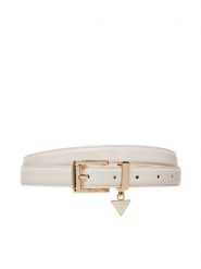 Guess Pasek Damski BW9254 P5325 Biały. Białe paski Guess, z aplikacjami, ze skóry. Za 239.99 zł.