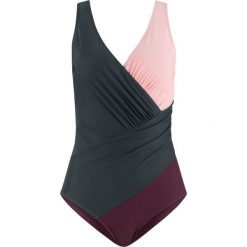 Kostium kąpielowy shape bonprix czarno-bordowo-jasnoróżowy. Bielizna modelująca marki bonprix. Za 109.99 zł.