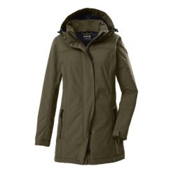 Damska wodoodporna kurtka softshell Killtec GW 36. Szare kurtki przejściowe sportowe GIGA DX, na zimę, s, bez wzorów, z futra, trekkingowe. Za 612.75 zł.