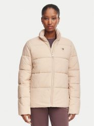 Guess Kurtka zimowa V4YL03 WFUD0 Beżowy Regular Fit. Brązowe kurtki Guess, na zimę, xs, z aplikacjami, z syntetyku, bez kaptura. Za 614.99 zł.
