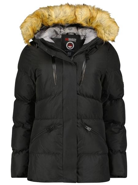Maison Montaigne Kurtka zimowa "Crownmai" w kolorze czarnym rozmiar: L. Czarne kurtki Maison Montaigne, na zimę, l, z aplikacjami, z puchu, bez kaptura. Za 242.13 zł.