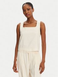 Marella Top Terni 2513161055 Écru Regular Fit. Topy Marella, bez wzorów, ze lnu, bez kołnierzyka, bez ramiączek. Za 619.99 zł.