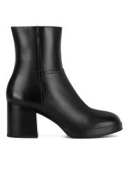 Sergio Bardi Botki WB-E1095-02SB Czarny. Czarne botki Sergio Bardi, bez wzorów, bez obcasa, na słupku, bez zapięcia. Za 295.99 zł.