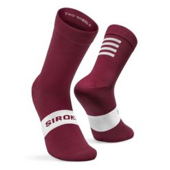 Skarpetki rowerowe Kolarstwo Siroko S1 Maroon Volata. Brązowe skarpetki SIROKO, bez wzorów, z nylonu. Za 68.00 zł.