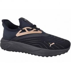 Buty do chodzenia damskie Puma Pacer Beauty. Czarne buty do biegania Puma, bez wzorów, z materiału, bez zapięcia, do biegania. Za 359.00 zł.